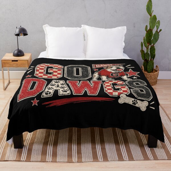Item preview, Go Dawgs, Georgia Football , Vintage Bulldog Game Day, Red Black Checkered designed and sold by Cchotlan.