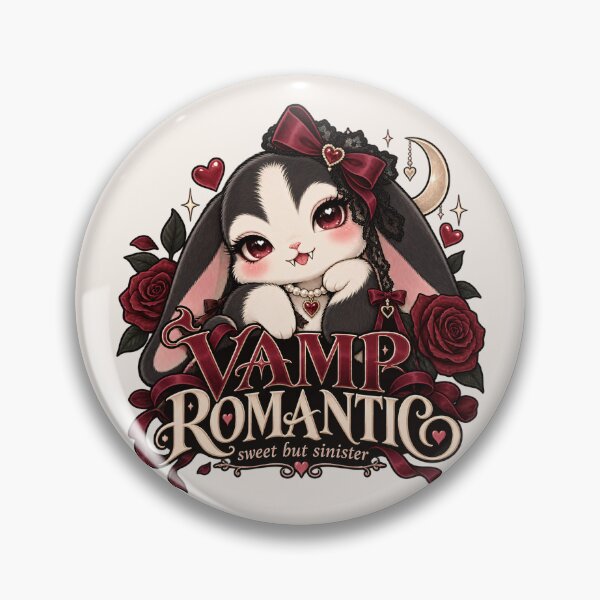 Item preview, Vamp Romantic Bunny – Gothic Coquette Cute Vampire Rabbit designed and sold by SaNaCreation13.