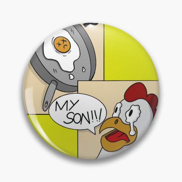 Item preview, Funny Chicken Crying Fried Egg RIP My Son designed and sold by LukasDrawLabel.