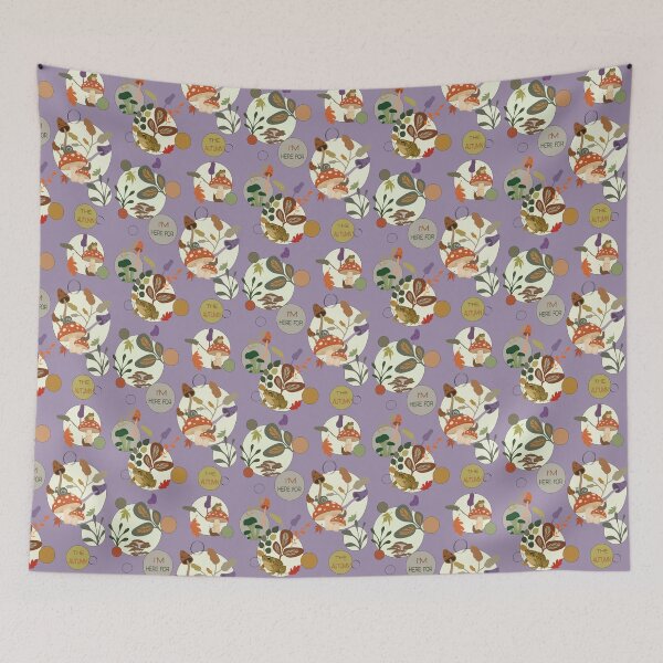 Item preview, Mushroom Fungi Toad Garden Life Circle Pattern Garden Lover designed and sold by Vibria Pattern Studio.
