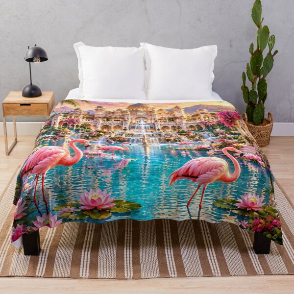 Item preview, Flamingo Royal Lagoon designed and sold by AnjaSarahArt.