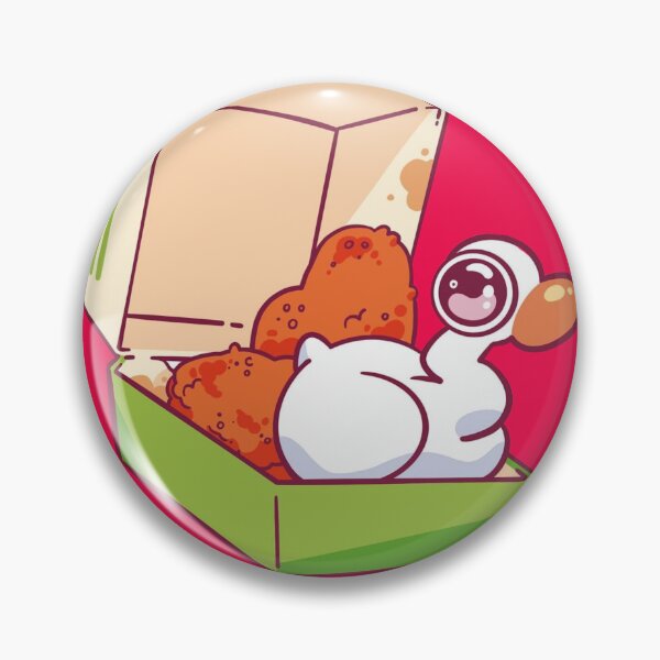 Item preview, Cute Goose in Fried Chicken Box Fast Food Art designed and sold by LukasDrawLabel.