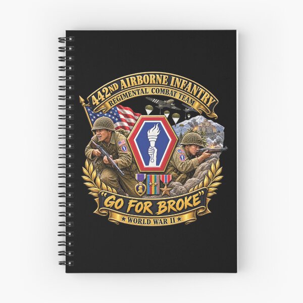 Item preview, Army - 442nd Airborne Infantry Regimental Combat Team - 3D - Enhanced with EUR WWII SVC designed and sold by Military Insignia Products.