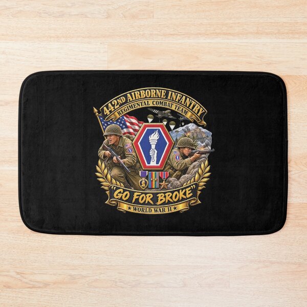 Item preview, Army - 442nd Airborne Infantry Regimental Combat Team - 3D - Enhanced with EUR WWII SVC designed and sold by Military Insignia Products.