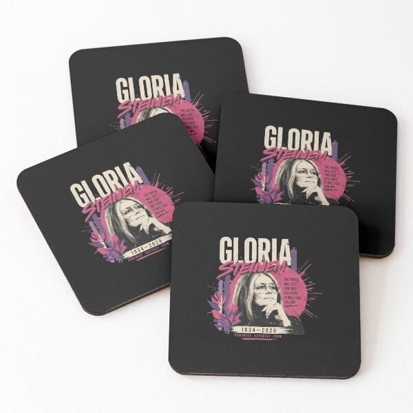 Item preview, Gloria Steinem Feminist Activist Icon The Truth Will Set You Free Quote designed and sold by Dravienart.