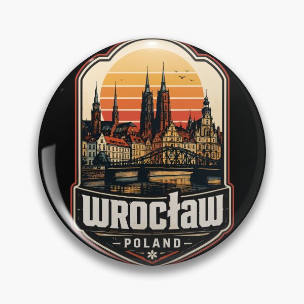 Item preview, Wroclaw City Poland Retro Vintage Travel designed and sold by TomFrontierArt.