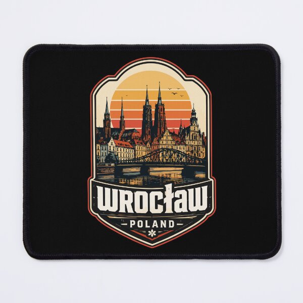 Item preview, Wroclaw City Poland Retro Vintage Travel designed and sold by TomFrontierArt.