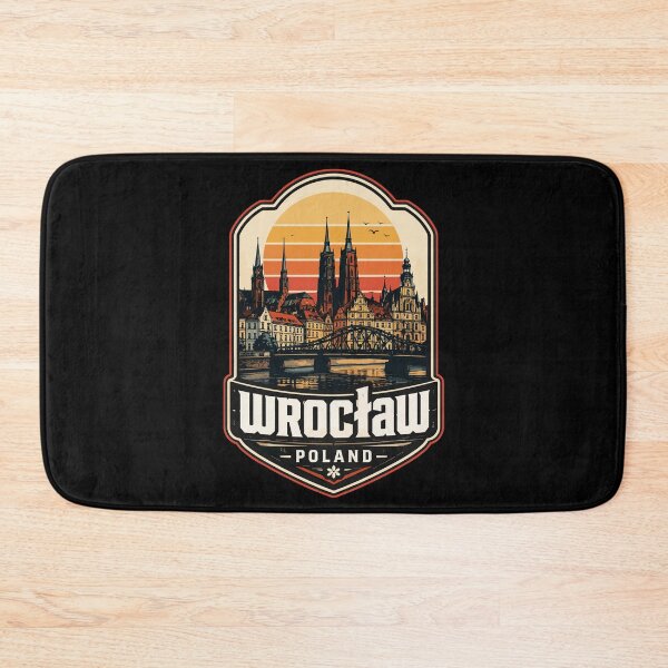 Item preview, Wroclaw City Poland Retro Vintage Travel designed and sold by TomFrontierArt.