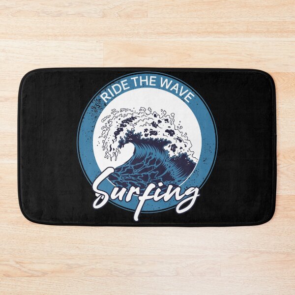 Item preview, Ride The Wave Surfing Vintage Ocean Wave Badge designed and sold by heedooppod.