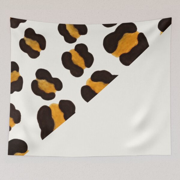 Item preview, Leopard Print Textile – Hand Painted Organic Rosettes designed and sold by annenambiro.