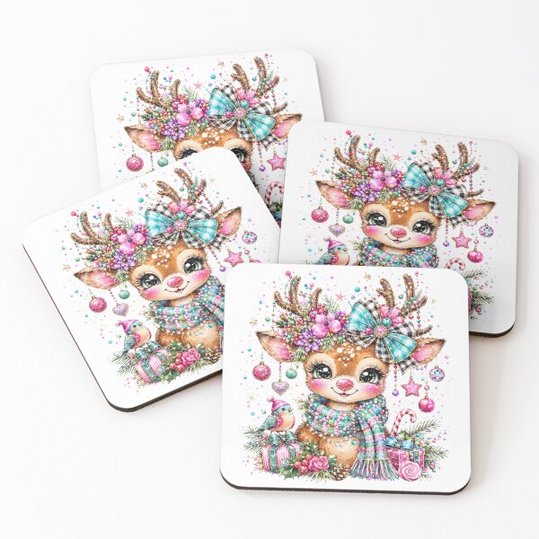 Item preview, Cute Magical Colorful Christmas Reindeer designed and sold by DYAFLK.
