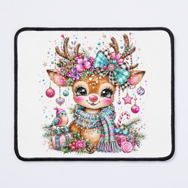 Item preview, Cute Magical Colorful Christmas Reindeer designed and sold by DYAFLK.