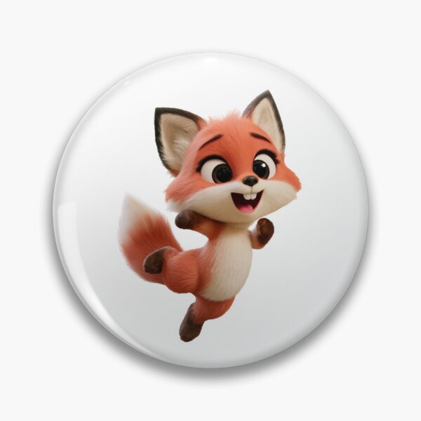 Item preview, Cute Happy Fox Jumping - Adorable Animal Character designed and sold by Witty-Weary.