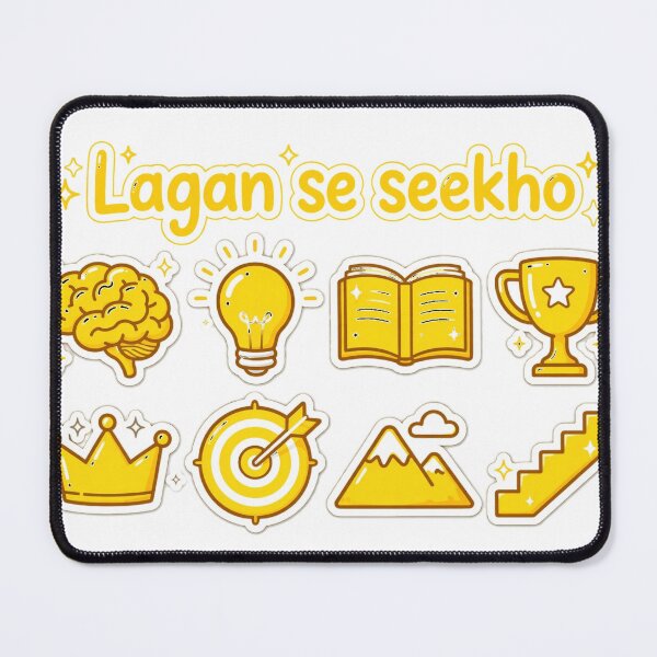 Item preview, Lagan Se Seekho Hindi Motivational Quote Design designed and sold by prithvi chand.