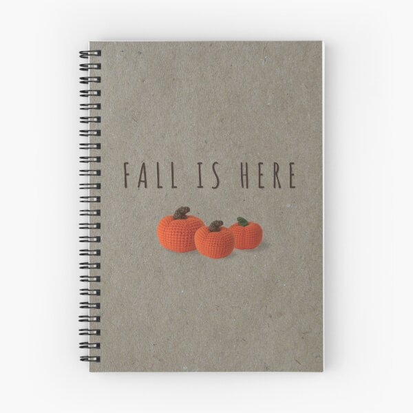 Item preview, Fall Is Here Cute Crochet Pumpkin Autumn Seasonal Greeting Card designed and sold by OlhaTironArt.