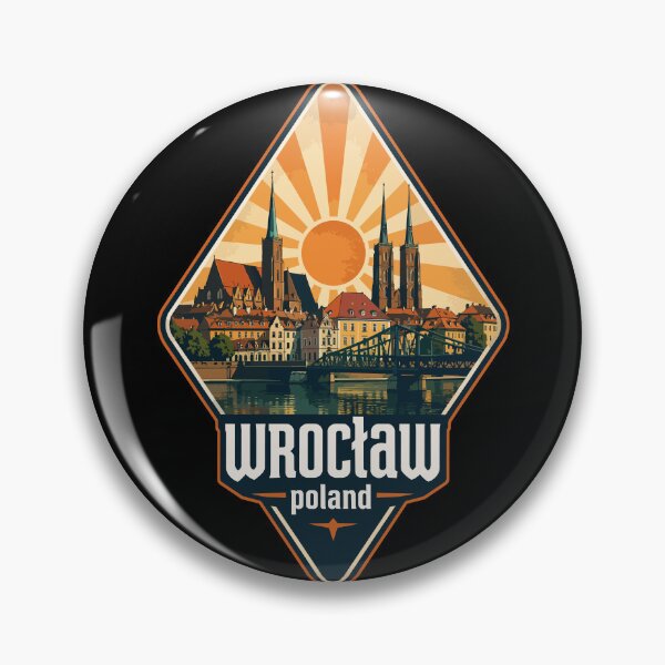 Item preview, Wroclaw Poland Retro Vintage Travel designed and sold by TomFrontierArt.