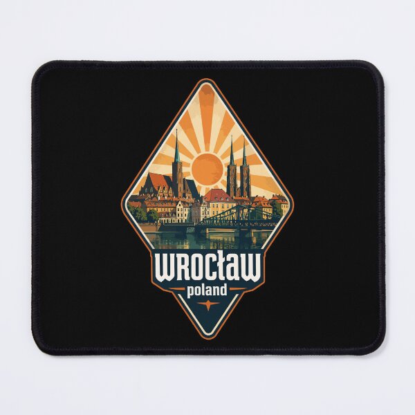 Item preview, Wroclaw Poland Retro Vintage Travel designed and sold by TomFrontierArt.