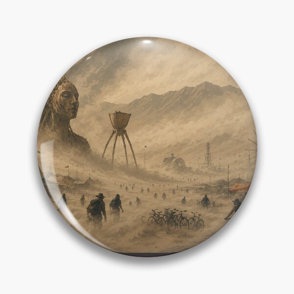 Item preview, Desert Dust Storm During an Outdoor Arts Festival designed and sold by MoonSkyArt.