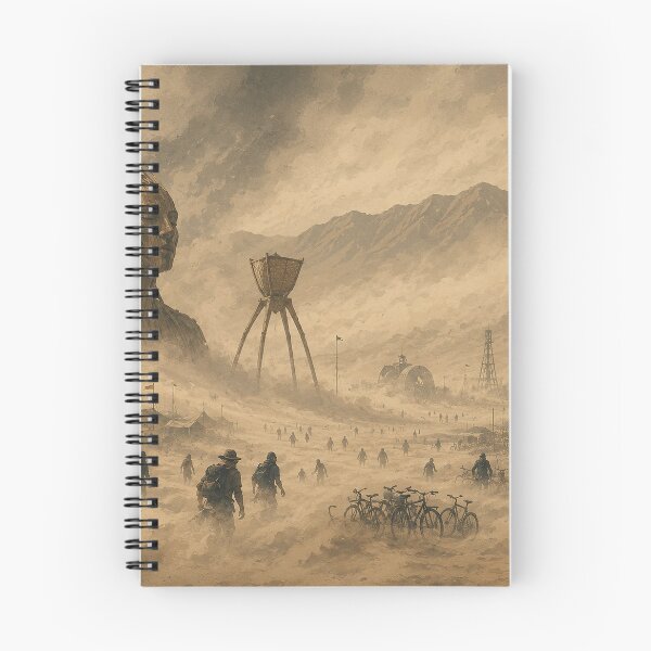 Item preview, Desert Dust Storm During an Outdoor Arts Festival designed and sold by MoonSkyArt.