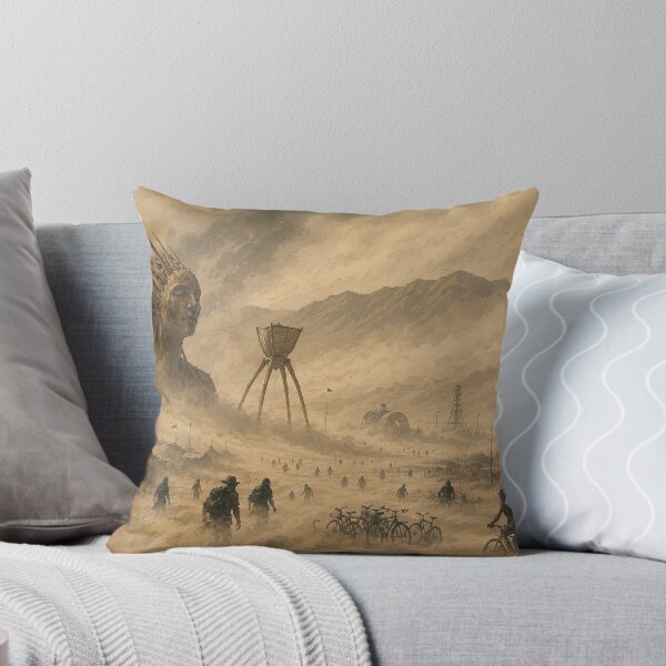 Item preview, Desert Dust Storm During an Outdoor Arts Festival designed and sold by MoonSkyArt.