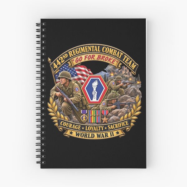 Item preview, Army - 442nd Infantry Regimental Combat Team - 3D - Enhanced with EUR WWII SVC designed and sold by Military Insignia Products.