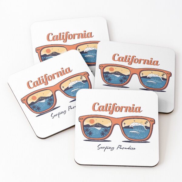 Item preview, California Surfing Paradise Retro Sunglasses Reflection designed and sold by heedooppod.