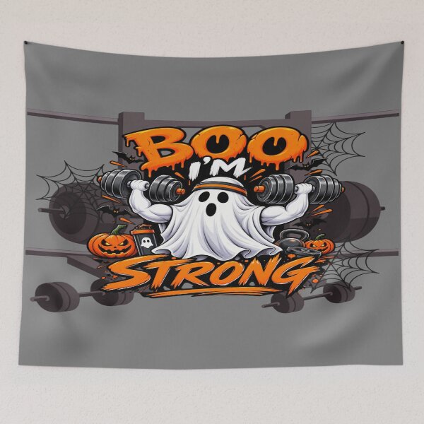 Item preview, BOO I'M STRONG GHOST – HALLOWEEN FITNESS GYM DESIGN designed and sold by MP-GRAPHIXS.