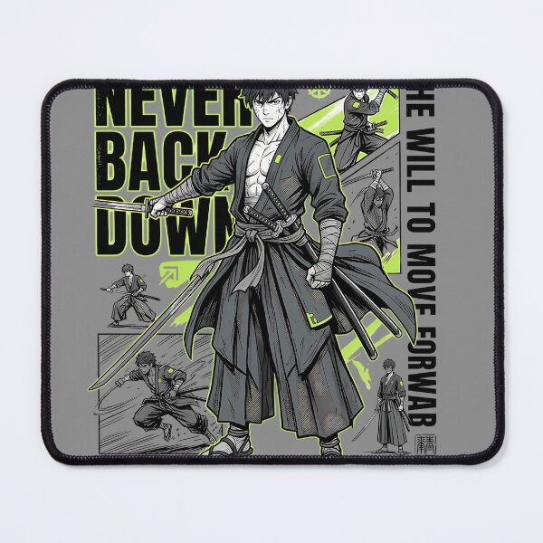 Item preview,  Anime Ronin Samurai Never Back Down Discipline Graphic designed and sold by InkDriveStudio.