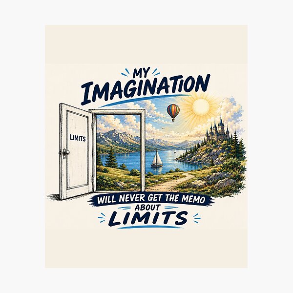 Item preview, My Imagination Will Never Get the Memo About Limits | Open Door | Still Becoming designed and sold by Dr.Carrie'sStore.