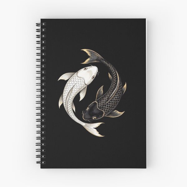 Item preview, Yin Yang Koi Fish, Black White Balance Art designed and sold by gkhanco.