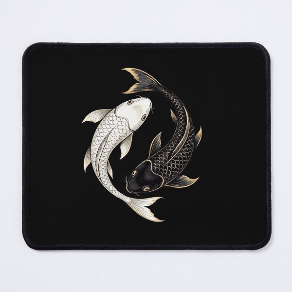 Item preview, Yin Yang Koi Fish, Black White Balance Art designed and sold by gkhanco.