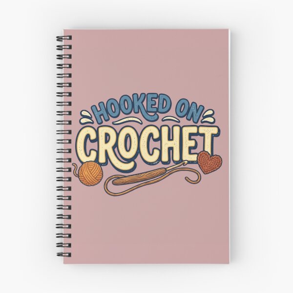 Item preview, Hooked on Crochet – Cute Retro Yarn Lover Craft Design designed and sold by RajDeals.