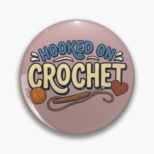 Item preview, Hooked on Crochet – Cute Retro Yarn Lover Craft Design designed and sold by RajDeals.