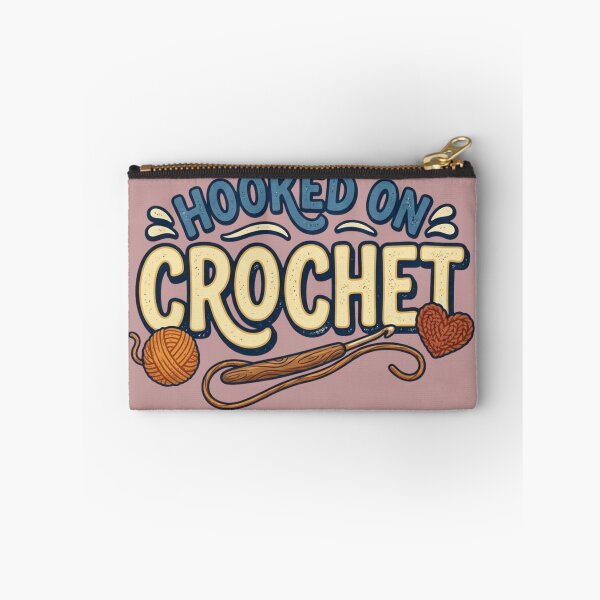 Item preview, Hooked on Crochet – Cute Retro Yarn Lover Craft Design designed and sold by RajDeals.