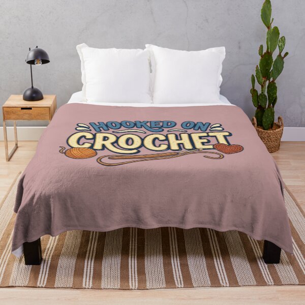 Item preview, Hooked on Crochet – Cute Retro Yarn Lover Craft Design designed and sold by RajDeals.
