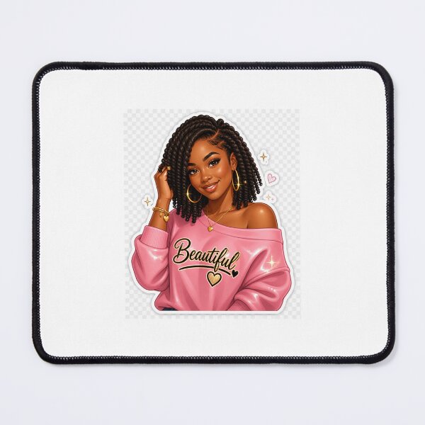Item preview, Beautiful Braided Woman Sticker 1 source designed and sold by NikkiLeeCustom.