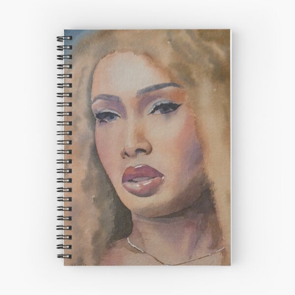 Item preview, Watercolor Portrait of Beautiful Black Woman with Curly Hair designed and sold by SlavaArt.