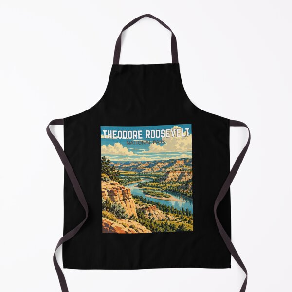 Item preview, Theodore Roosevelt National Park in North Dakota, USA, Vintage Art Travel Landscape designed and sold by MaateoDesign.