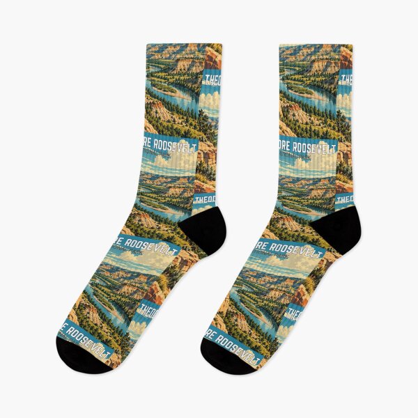 Item preview, Theodore Roosevelt National Park in North Dakota, USA, Vintage Art Travel Landscape designed and sold by MaateoDesign.