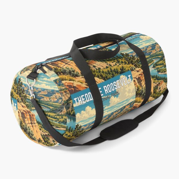 Item preview, Theodore Roosevelt National Park in North Dakota, USA, Vintage Art Travel Landscape designed and sold by MaateoDesign.