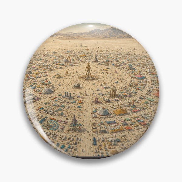 Item preview, Temporary Arts Festival City in the Black Rock Desert designed and sold by MoonSkyArt.