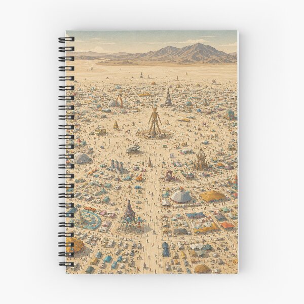 Item preview, Temporary Arts Festival City in the Black Rock Desert designed and sold by MoonSkyArt.