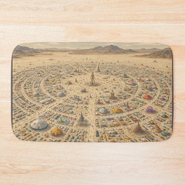 Item preview, Temporary Arts Festival City in the Black Rock Desert designed and sold by MoonSkyArt.
