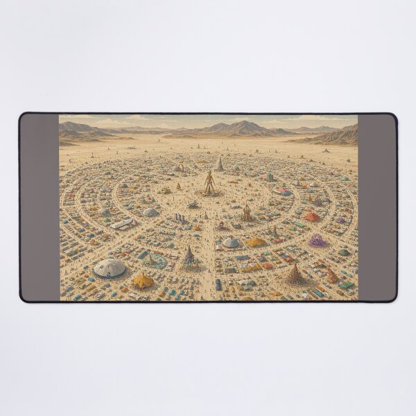 Item preview, Temporary Arts Festival City in the Black Rock Desert designed and sold by MoonSkyArt.
