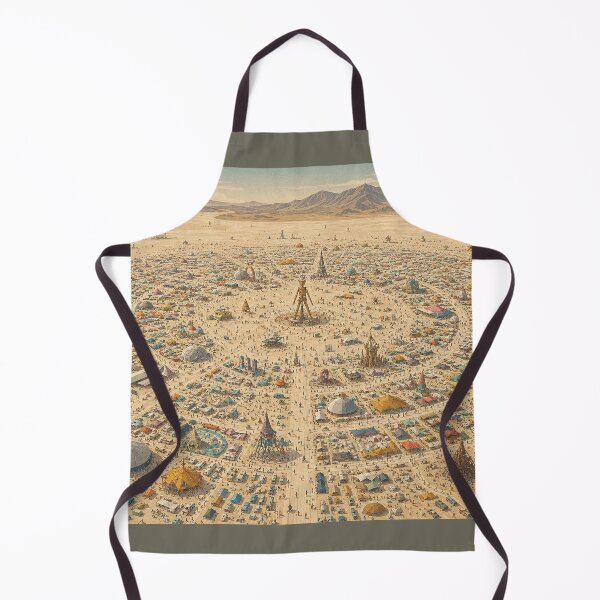 Item preview, Temporary Arts Festival City in the Black Rock Desert designed and sold by MoonSkyArt.