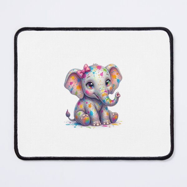 Item preview, Rainbow Splash Elephant designed and sold by GrafikShopCo.