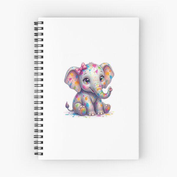 Item preview, Rainbow Splash Elephant designed and sold by GrafikShopCo.