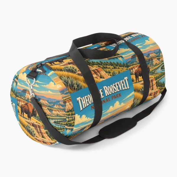 Item preview, Theodore Roosevelt National Park in the USA (North Dakota), Vintage Art Travel Landscape designed and sold by MaateoDesign.