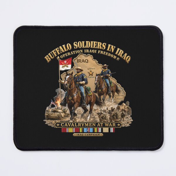 Item preview, Army - Buffalo Soldiers in Iraq - OIF - Cavalrymen at War w IRAQ SVC - 3D - Enhanced designed and sold by Military Insignia Products.