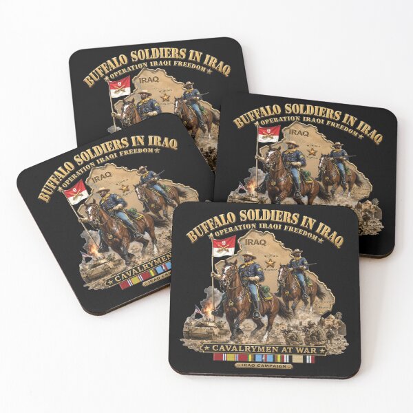 Item preview, Army - Buffalo Soldiers in Iraq - OIF - Cavalrymen at War  w IRAQ SVC - 3D - Enhanced designed and sold by Military Insignia Products.